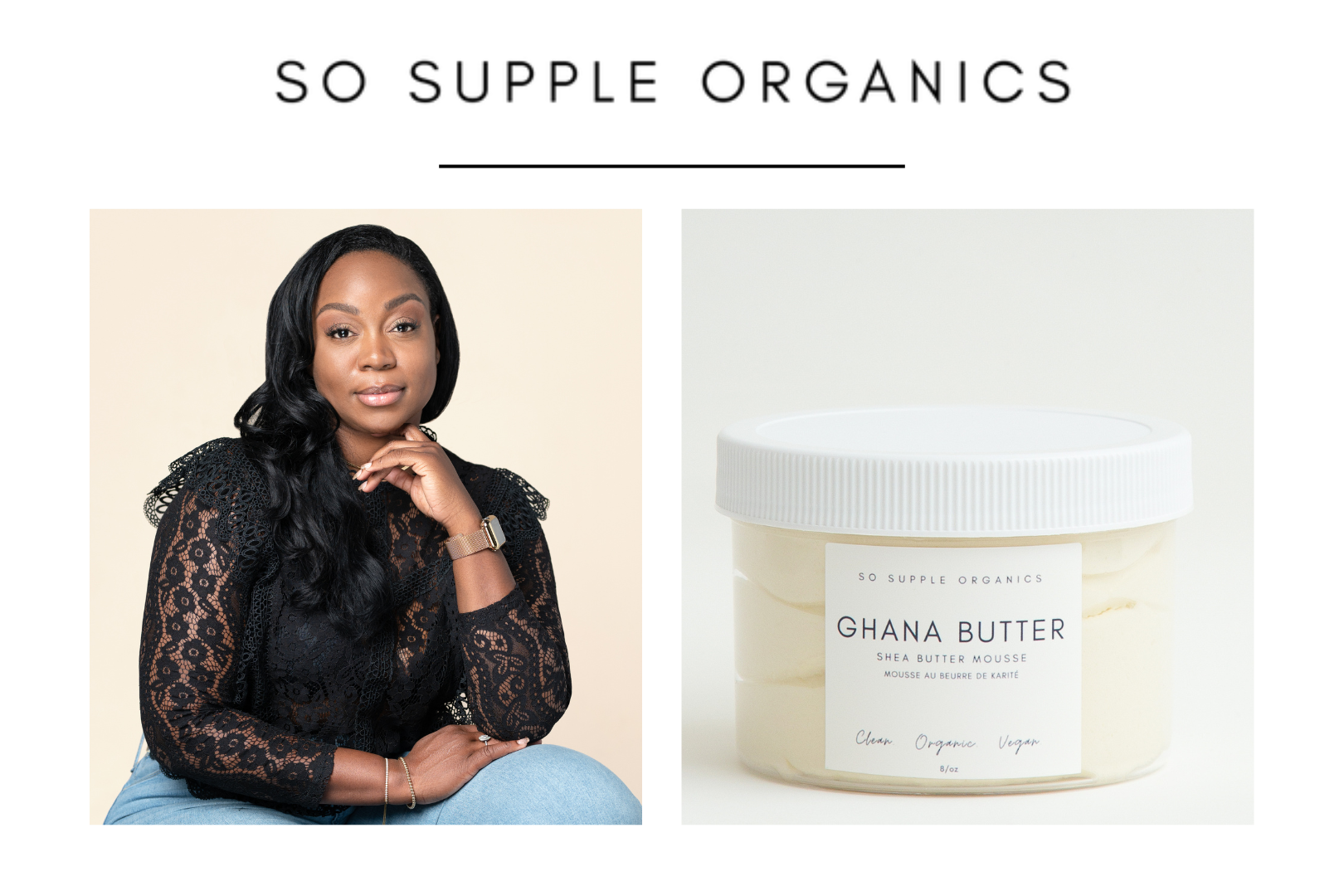Charldera Murphy portrait founder of So Supple Organics Ghana Butter 