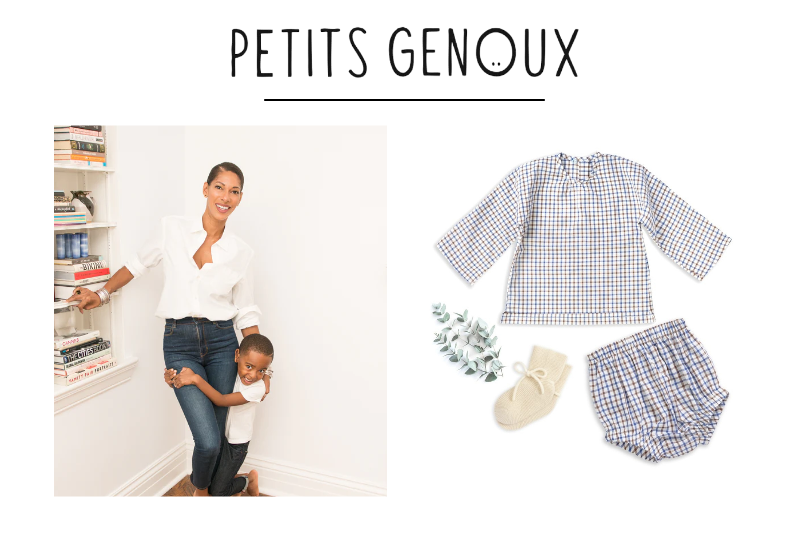 Kendra Francis founder and CEO of Petits Genoux thoughtfully crafted baby clothing