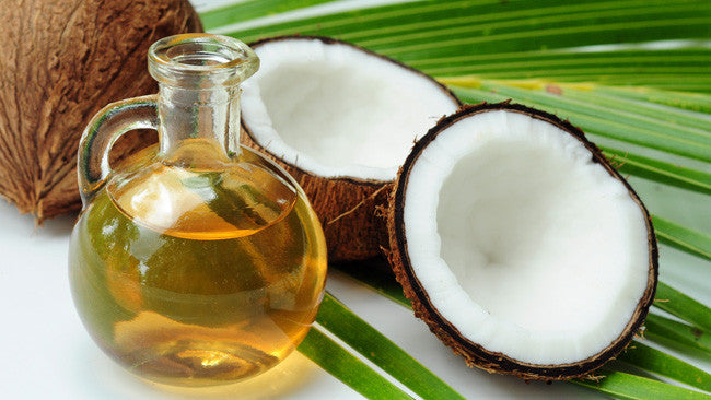coconut oil and fresh coconuts 