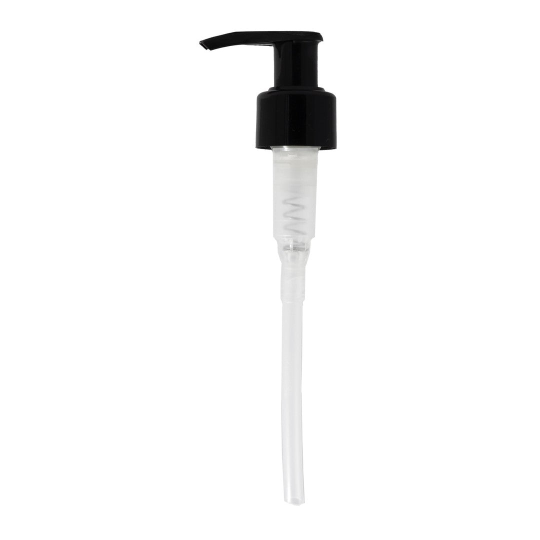 To112 Reusable, lockable 24-410 smooth skirt saddle head dispensing pump with 1.2 cc output for easy shampoo and conditioner dispensing.